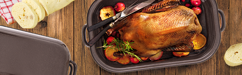 SVATOMARTINSKÁ HUSA S JABLKY A ROZMARÝNEM