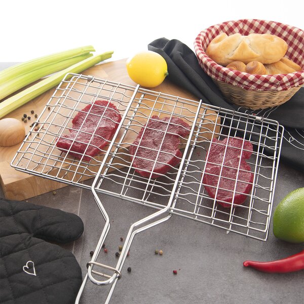 Grilovací mřížka na hamburgery 36x22,5 cm