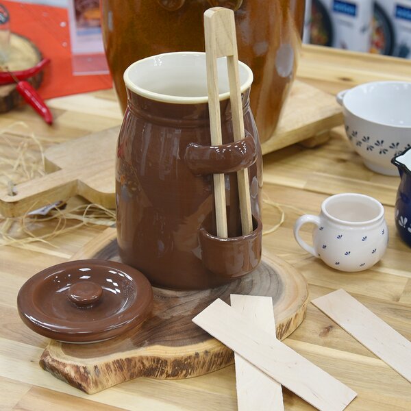 Nakládací hrnec s kleštěmi zelák 2,5 l