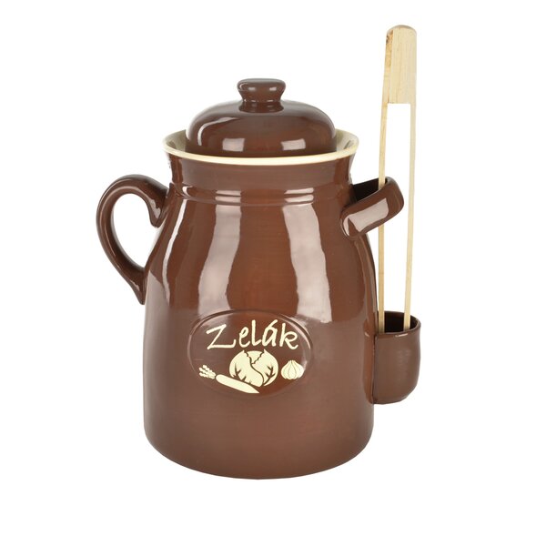 Nakládací hrnec s kleštěmi zelák 6 l