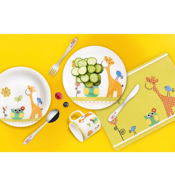 Jídelní dětská sada ŽIRAFA 3 díly