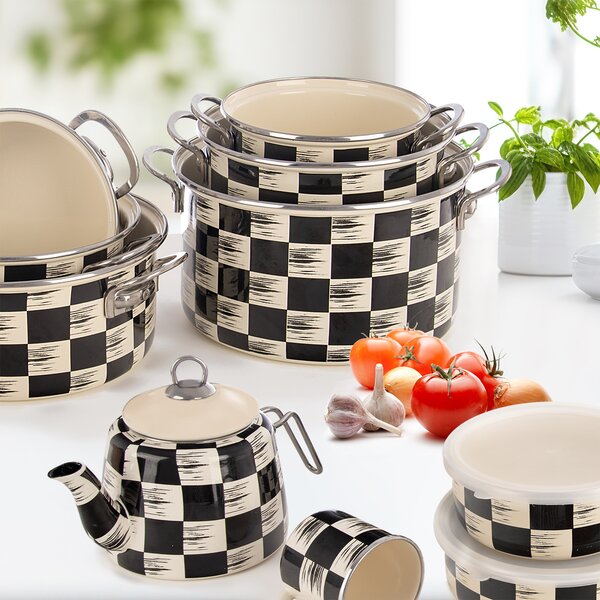 Hrnec ŠACHOVNICE Lem 3 l