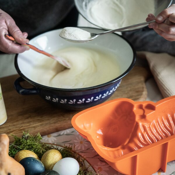 Zadělávací mísa MODROBÍLÁ pr. 26 cm