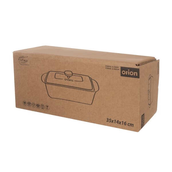 Forma na pečení LITINA SMALT s poklopem 35x14x16 cm