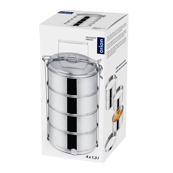 Jídlonosič 4x1,3 l s víčky