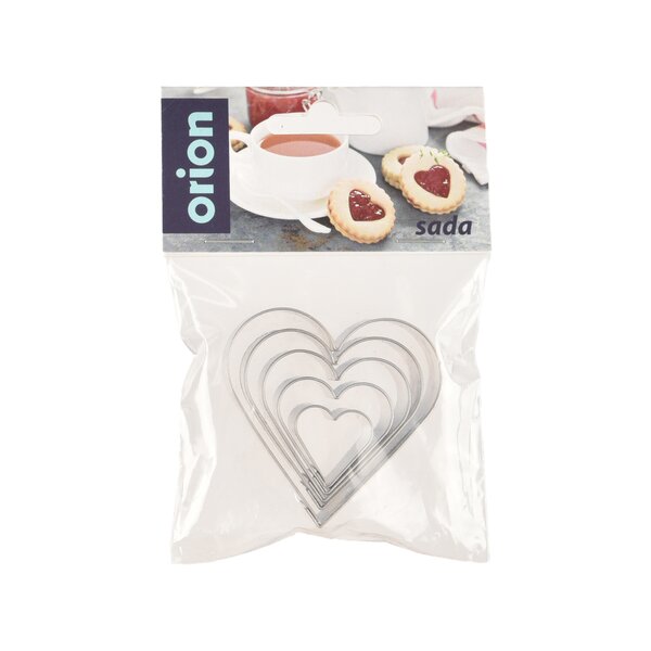 Vykrajovačka SRDCE sada 5 ks