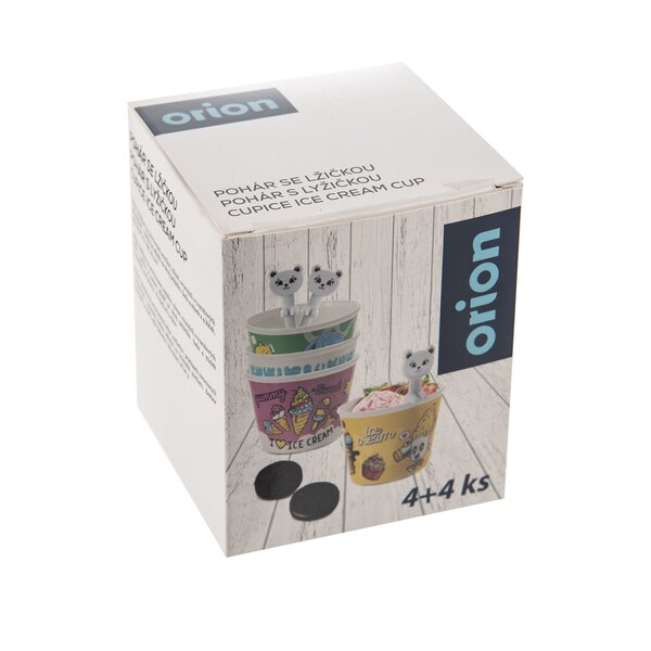 Pohár se lžičkou 0,3 l 4 ks 