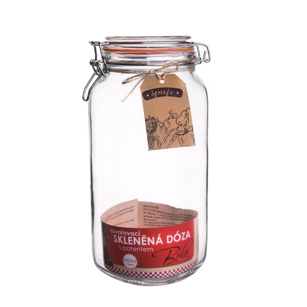 Dóza s klipovým uzávěrem Bela 2 l