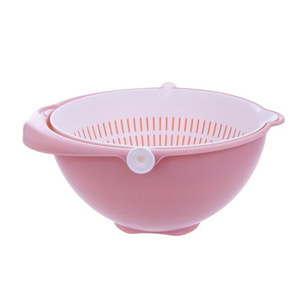 Cedník s mísou otočný pr. 25 cm