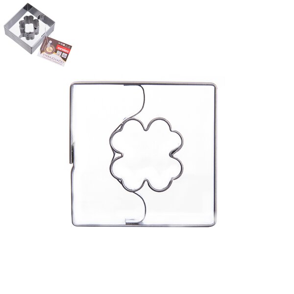 Vykrajovačka čtverec čtyřlístek