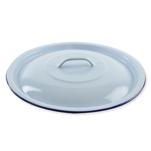 Smaltovaná poklice na vědro pr. 30 cm