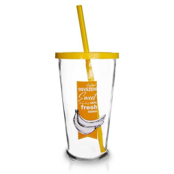 Pohár s brčkem 0,45 l