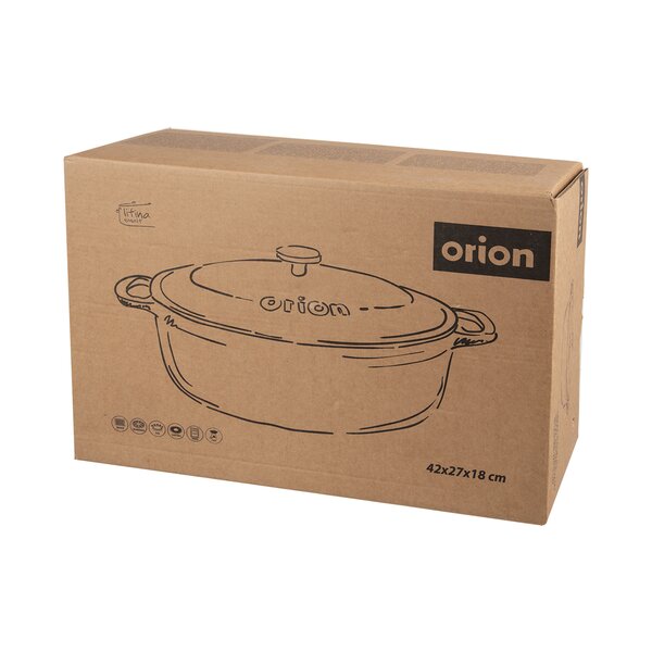 Pekáč s poklopem LITINA SMALT 42x27 cm