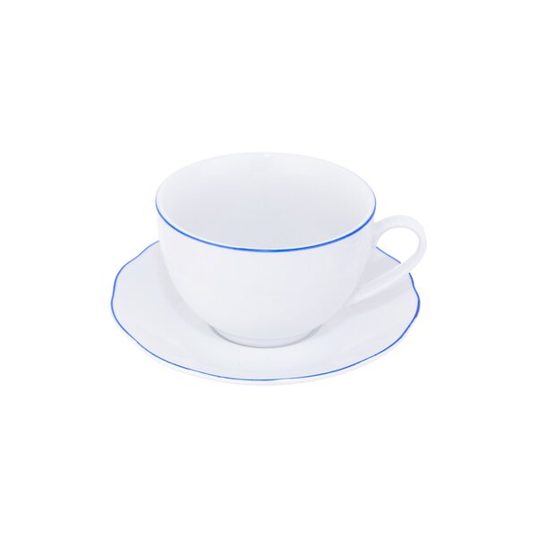 Hrnek s podšálkem Blue line 0,28 l