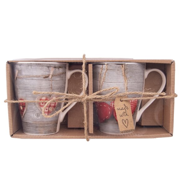 Hrnek Love SRDCE 0,38 l 2 ks 