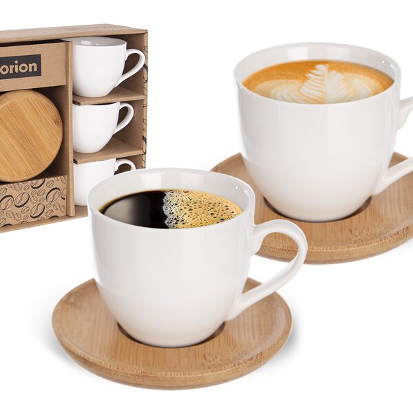 Hrnek s podšálkem WHITELINE 0,125 l 6 ks