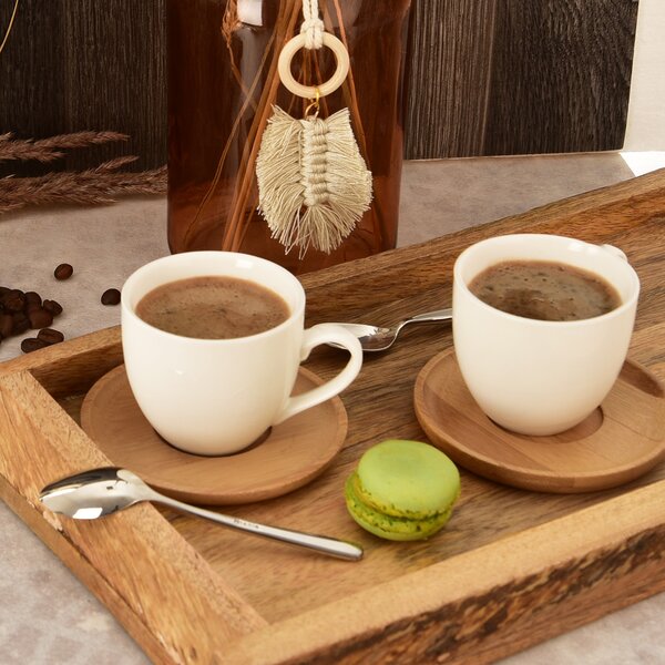 Hrnek s podšálkem WHITELINE 0,125 l 6 ks