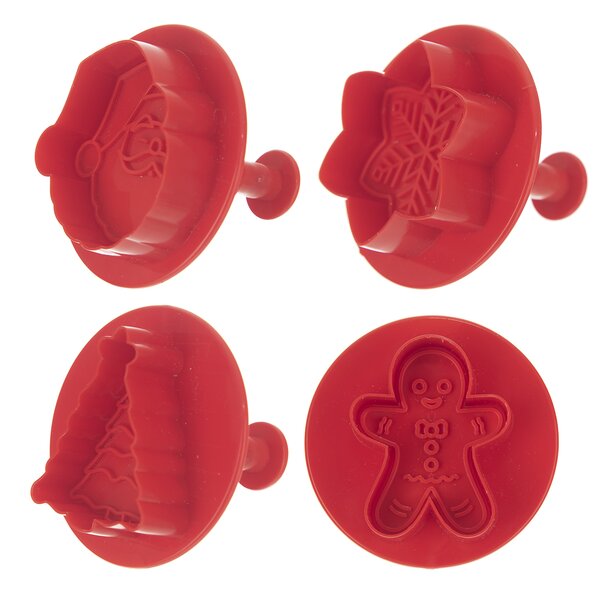 Vykrajovačka s pístem Vánoce 4 ks