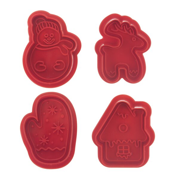 Vykrajovačka s pístem Vánoce 4 ks