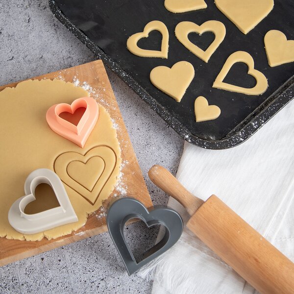 Vykrajovačka SRDCE sada 3 ks