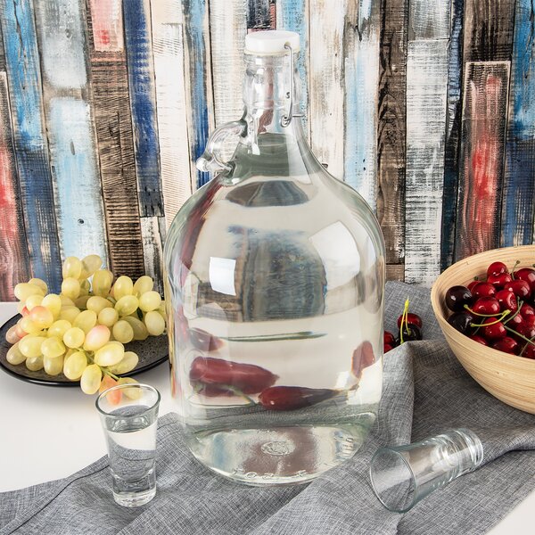 Demižon s klip uzávěrem 5 l