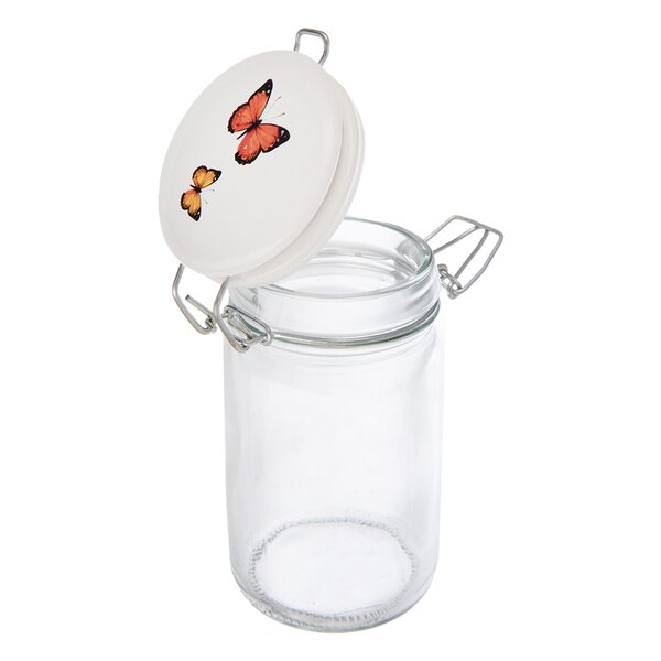 Dóza s klipovým uzávěrem JARO motýl 0,25 l