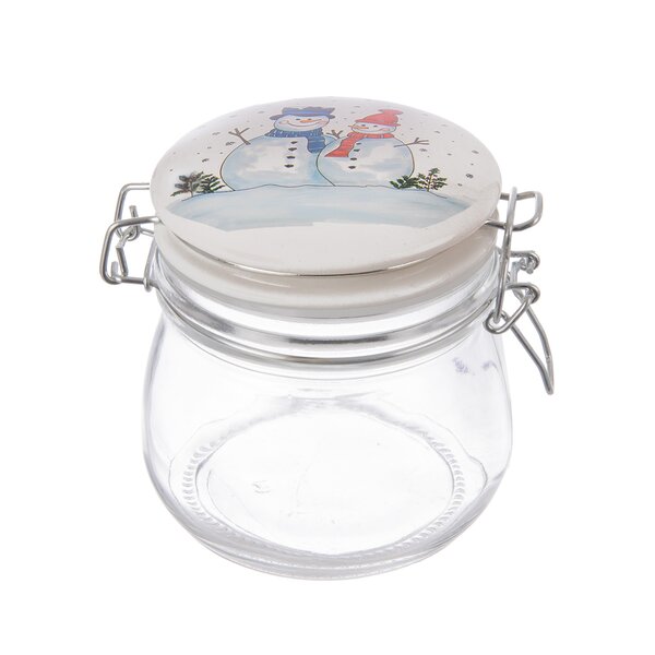 Dóza s klipovým uzávěrem SNĚHULÁK 0,5 l