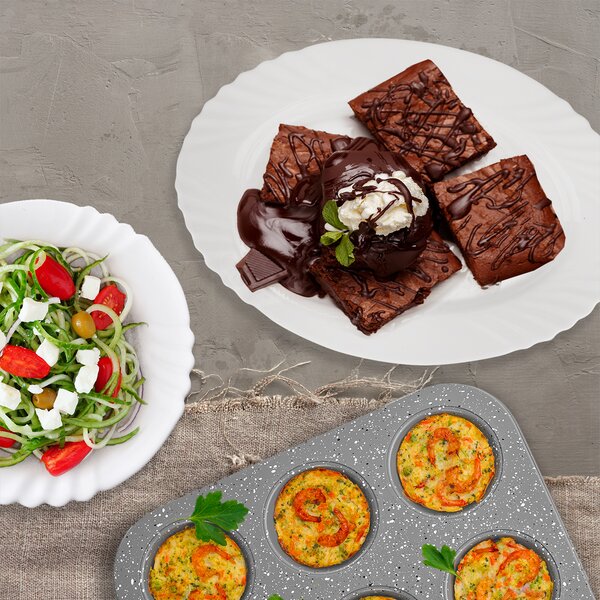 Servírovací talíř LUNA vlnky 23x15 cm