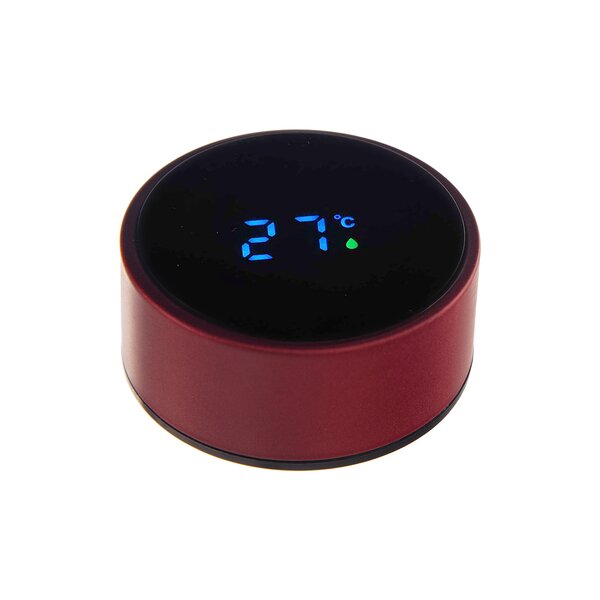 Termoska s teploměrem 0,45 l červená