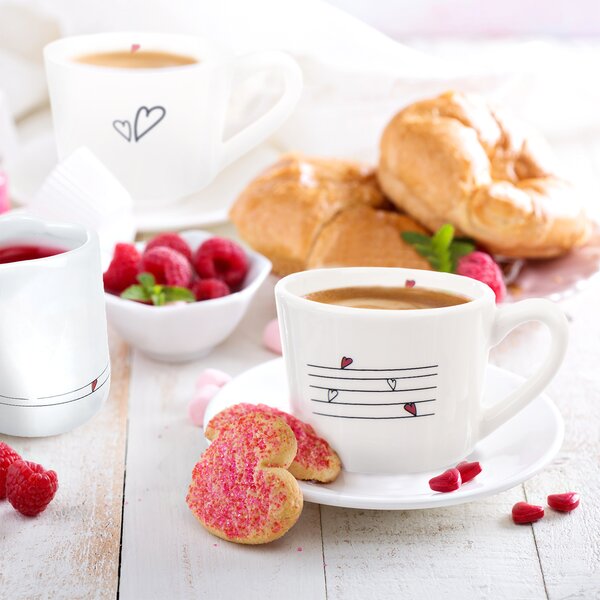 Hrnek SRDÍČKA 0,23 l 2 ks