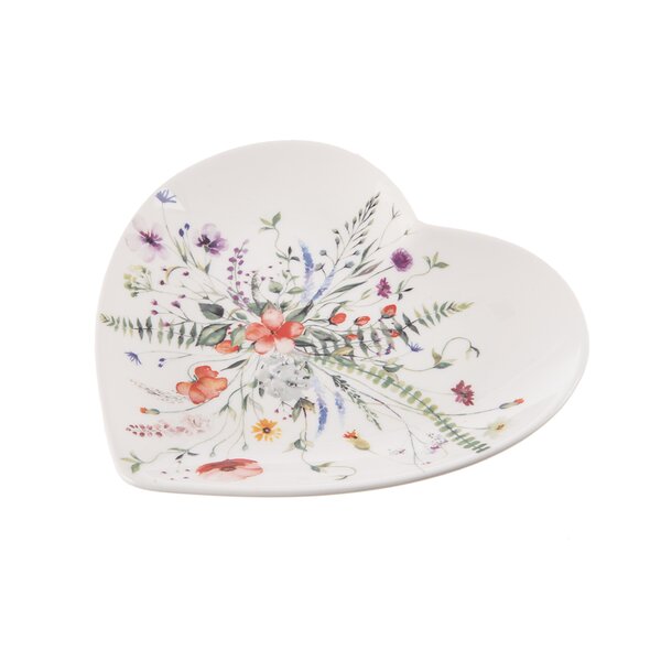 Dezertní talíř MÁK srdce 17,5x17 cm