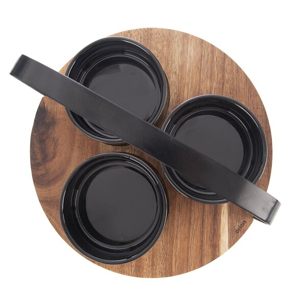 Servírovací misky s tácem BLACK set