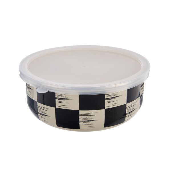 Miska ŠACHOVNICE Lem s víkem pr. 17 cm