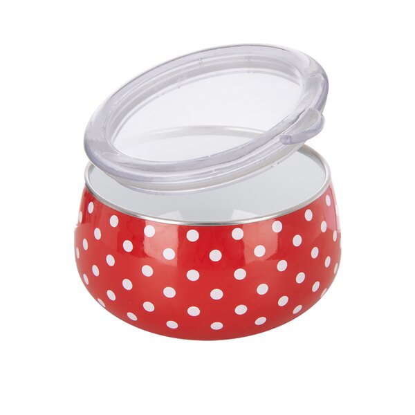 Miska TEČKA Lem s víčkem pr. 13 cm