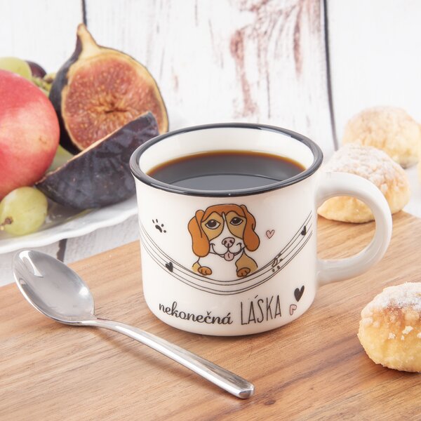 Hrnek NEKONEČNÁ LÁSKA pes 0,1 l