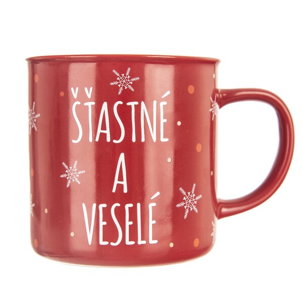 Hrnek VLOČKA Šťastné a veselé 0,51 l