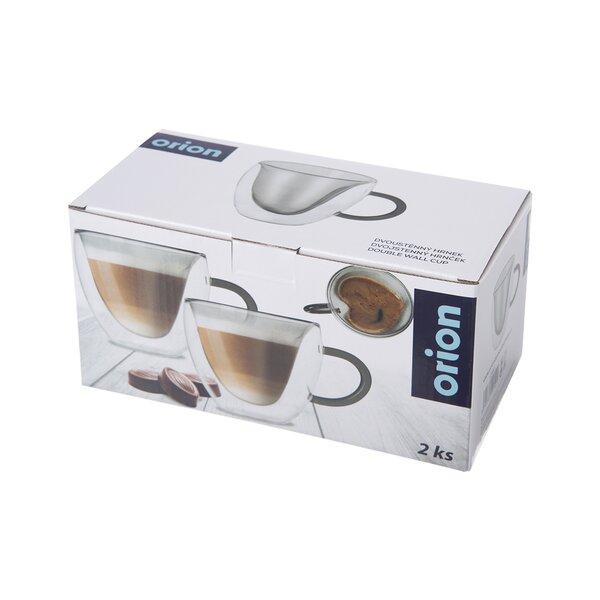 Dvoustěnný hrnek DOUBLE srdce 0,33 l 2 ks