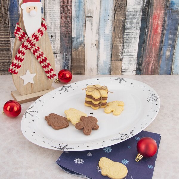 Servírovací talíř VLOČKA 35x23,7 cm