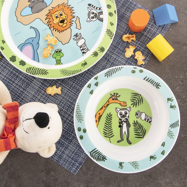 Hluboký dětský talíř safari pr. 16 cm