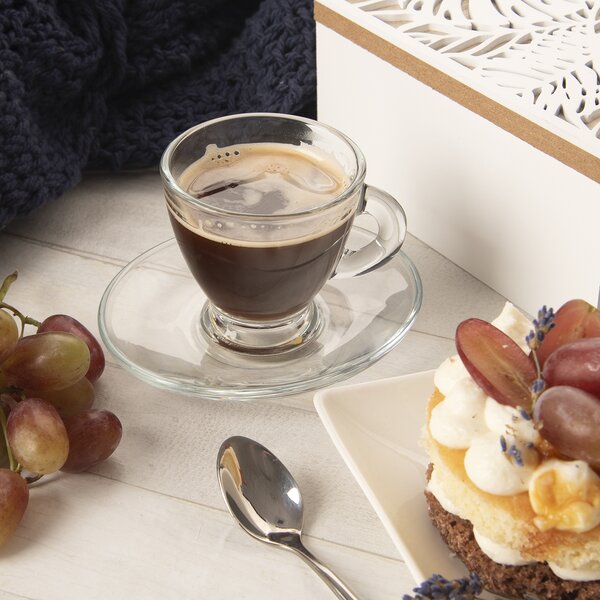 Podšálek sklo Asena 11,5x10 cm 6 ks