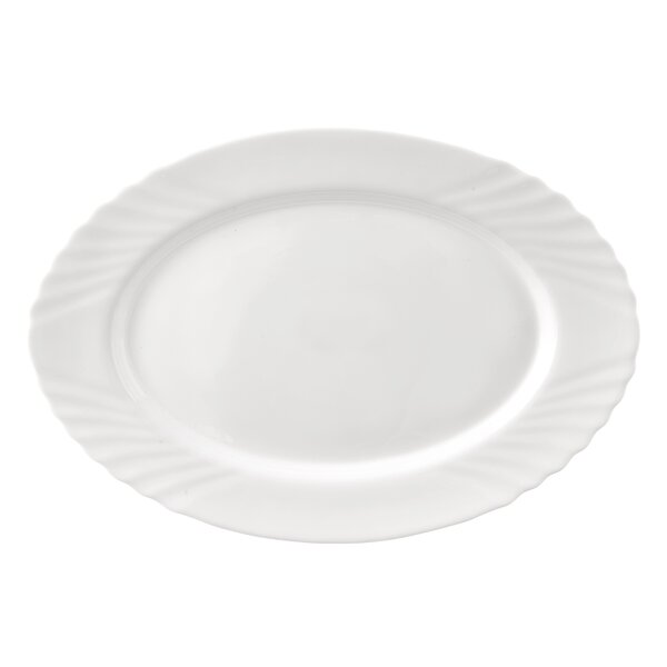 Servírovací talíř LUNA vlnky 35x24 cm