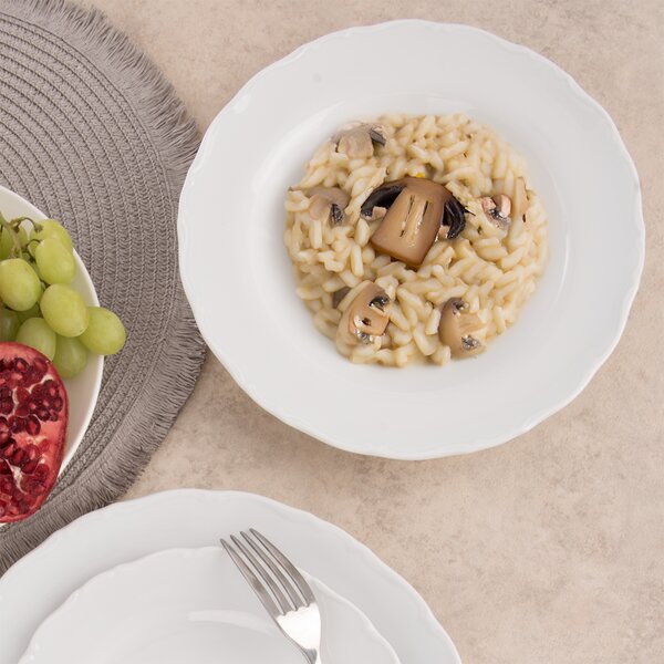 Hluboký talíř MONA lem pr. 23 cm