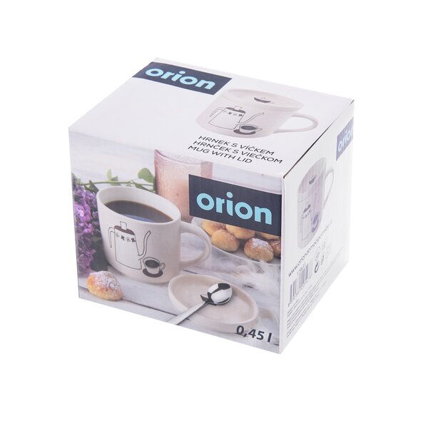 Hrnek s víčkem káva 0,45 l