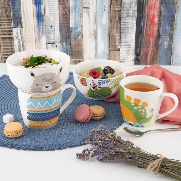 Hrnek s miskou lama 0,35 l