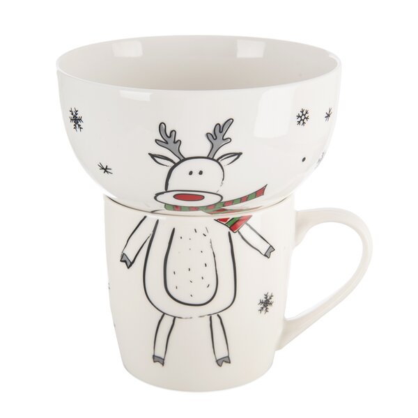 Hrnek s miskou sob 0,35 l