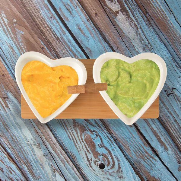 Servírovací misky s tácem WHITELINE set