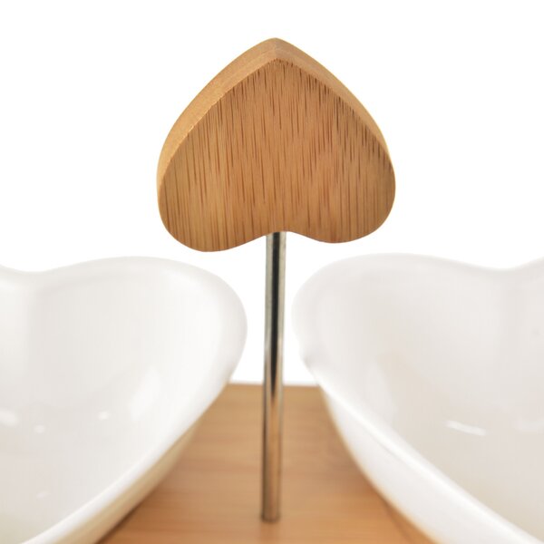 Servírovací misky s tácem WHITELINE set