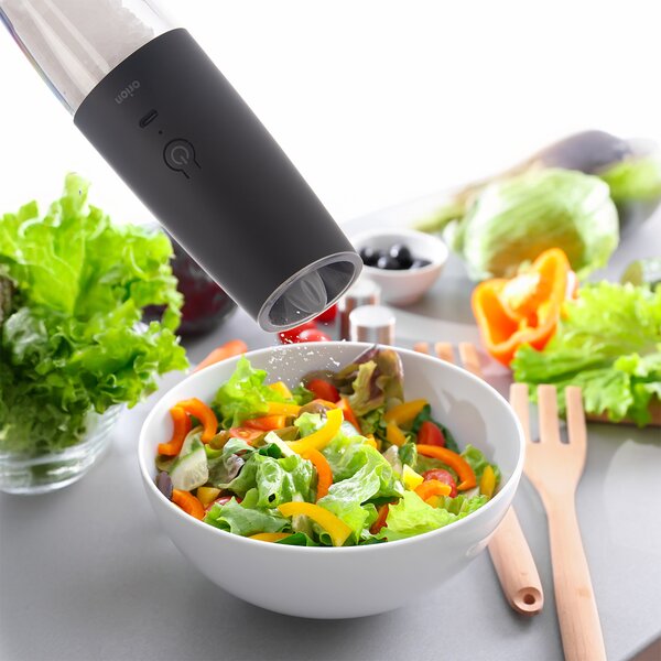 Akumulátorový mlýnek na koření s LED osvětlením  