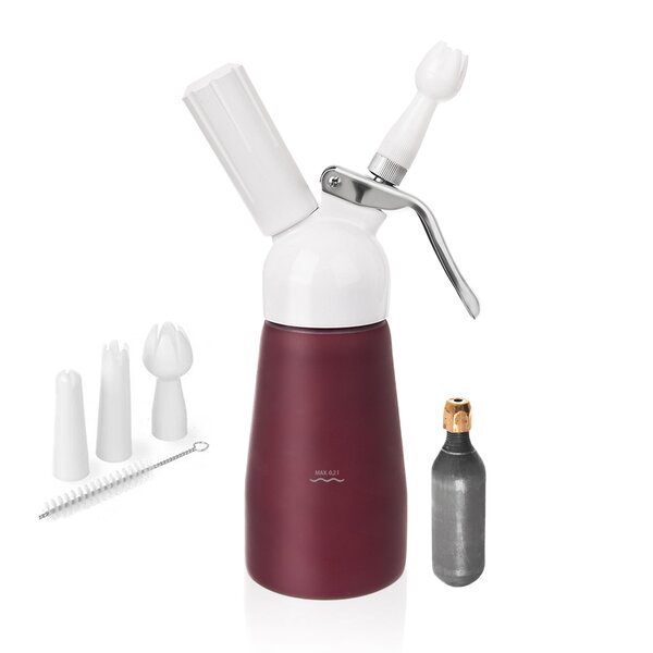 Šlehačková láhev 0,4 l DELA+bombičky 