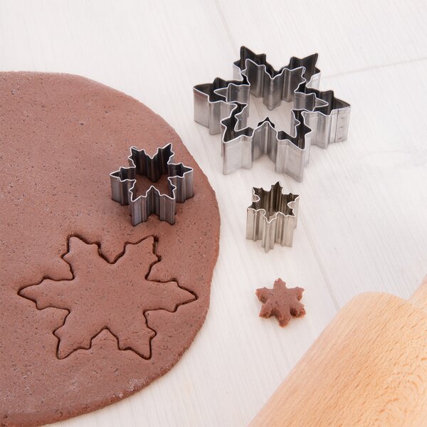 Vykrajovačka hvězda VLOČKA 4 ks